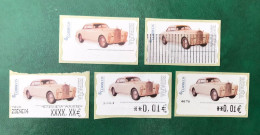 España Spain 2004, ATM ETIQUETA, Rolls Royce 1947, 3 Etiquetas Blancas, Barrada Y Ajuste, 2 Atm EPELSA, Nuevos ** - Viñetas De Franqueo [ATM]