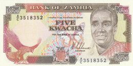 ZAMBIA  5 Kwacha   ND/1989 P-30   UNC - Zambia