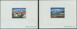 2 Épreuve De Luxe  Taaf/fsat Port Aux Français Kerguelen  YVT PA 26 A - Imperforates, Proofs & Errors