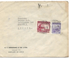 29 - 19 - Enveloppe Envoyée De Santiago De Chile En Suisse 1961 - Chile