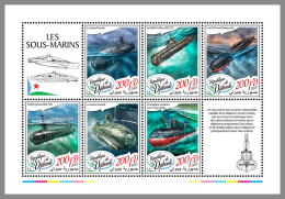 DJIBOUTI 2023 MNH Submarines U-Boote M/S – IMPERFORATED – DHQ2348 - Sous-marins