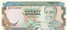 ZAMBIA  20 Kwacha   ND/1989 P-32   UNC - Zambie