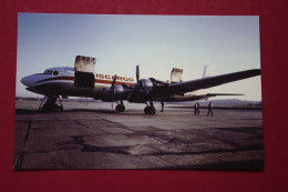 Iscargo, Douglas DC-6. Aviationcards Postcard 1990s - 1946-....: Era Moderna