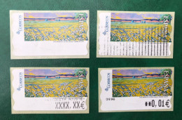 España Spain 2005, ATM ETIQUETA, Pinturas Las Flores Silvestres, Etiqueta Blanca Barrada Y Ajuste, Atm EPELSA, Nuevos ** - Machine Labels [ATM]