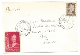 237 - 15 - Enveloppe Envoyée De Rojas à Paris 1951 - Cartas & Documentos