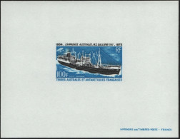 Épreuve De Luxe  Taaf/fsat Bateau Gallieni YVT PA 29 - Imperforates, Proofs & Errors