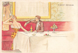 ILLUSTRATEUR - Cabinet Particulier - Un Diner En Amoureux - Colorisé - Carte Postale Ancienne - Otros & Sin Clasificación