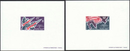 2 Épreuve De Luxe Taaf/fsat  Cosmos Space Magnetosphere YVT PA 40/41 - Imperforates, Proofs & Errors