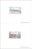 2 Épreuve De Luxe Taaf/fsat Base Dumont D’urville YVT PA 42/43 - Imperforates, Proofs & Errors