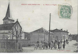 Sogny Aux  Moulins  Mairie Et Eglise - Other & Unclassified
