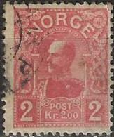 NORWAY 1910 King Haakon VII - 2k. - Red FU - Gebraucht