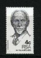 REPUBLIC OF SOUTH AFRICA, 1975, MNH Stamp(s) J.C. Smuts,  Nr(s) 471 - Ongebruikt