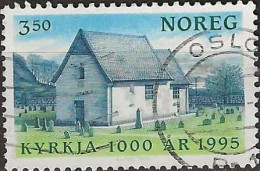 NORWAY 1995 Millenary Of Christianity In Norway - 3k50 - Old Moster Church FU - Oblitérés