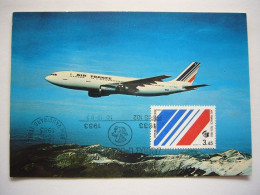 Avion / Airplane / AIR FRANCE / Airbus A300 B2 / Carte Maximum - 1946-....: Era Moderna