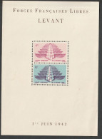 LEVANT - BLOC N°1 ** (1942) Forces Françaises Libres - Unused Stamps