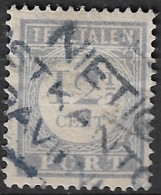 Stempel NIETIG POSTKANTOOR  SGRAVENHAGE Op 1912 Strafportzegels 12½ Cent Blauw NVPH P 56 - Postage Due