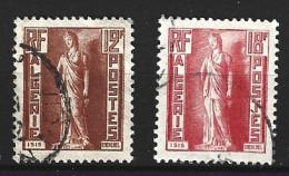 ALGERIE. N°289 & N°291 Oblitérés De 1952. Isis De Cherchell. - Used Stamps