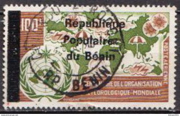 Benin Used Overprinted Stamp, WMO - Clima & Meteorología