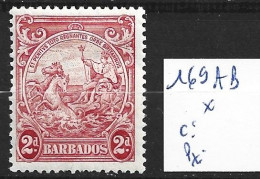 BARBADE 169AB * Côte 0.50 € - Barbados (...-1966)