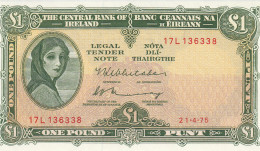 Ireland - Republic, 1 Pound, 1975  UNC - Ireland