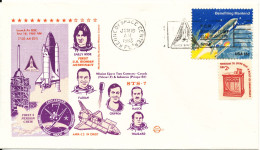 USA Special Space Cover STS - 7 Sally Ride First U.S. Woman Astronaut Kennedy Space Center 18-6-1983 With Nice Cachet - America Del Nord