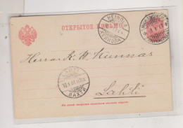 FINLAND  RUSSIA  1907  Nice Postal Stationery - Lettres & Documents