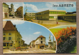 CPSM 38 - LES ABRETS - TB CP Multivue Du Village Dont Rue CENTRE MAGASINS Dont L'ECONOMIQUE + Lycée - Les Abrets