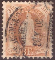 Svizzera Schweiz Suisse 1882 MiN°64 3Fr.(o) Vedere Scansione - Oblitérés
