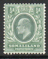 Somaliland Protectorate 1903 KEVII ½ Anna Value, Lightly Hinged Mint, SG 32 (BA2) - Somaliland (Protectorat ...-1959)