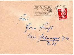 60821 - DDR - 1950 - 24Pfg Thaelmann EF A Bf BERLIN - ... -> Hasenthal, Rs Sowj Militaer-Zensurstpl "5228" - Covers & Documents