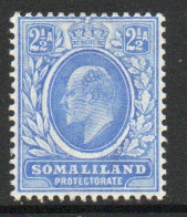 Somaliland Protectorate 1903 KEVII 2½ Annas Value, Lightly Hinged Mint, SG 35 (BA2) - Somaliland (Protettorato ...-1959)