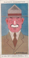 2 Lord Baden Powell, Boy Scouts - Straight Line Caricatures 1926 - Players Cigarette Card - Original - Player's