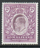 Somaliland Protectorate 1903 KEVII 2 Rupees Value, Wmk. Crown CC, Lightly Hinged Mint, SG 42 (BA2) - Somaliland (Protectorate ...-1959)