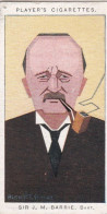 5 JM Barrie, Peter Pan,  - Straight Line Caricatures 1926 - Players Cigarette Card - Original - Player's