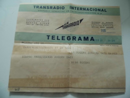 Telegramma  Argentina Per Como  "TRANSRADIO INTERNACIONAL" 1945 - Storia Postale