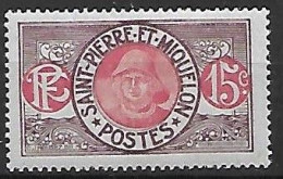 Saint-Pierre-et-Miquelon :Pécheur Type D  N°82A  Année:1909-17 - Nuevos