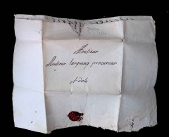 Lettre, Préphilatélie, Précurseurs XVIII E Siècle, 1761, Vaudrey à Dole, 3 Scans - 1701-1800: Voorlopers XVIII