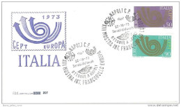 EUROPA CEPT  - FDC - ITALIA  - ANNO 1973 - FDC CAPITOLIUM - 1973