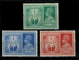 1946 India 178,180-181 King George VI 8,50 € - 1936-47 King George VI