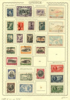 Z049 GREECE 1924-1963 Big Collection On 23 Pages (Hermes 700e+) - Collections (sans Albums)