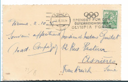 Oy209 / OLYMPIA - Aufruf Für Den österreichischen Olympiade Fond 1935. Klarer Stempel - Ete 1936: Berlin