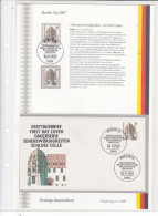 BERLIN - 1987 - ** / O / FDC - SAMMELBLAETTER SEHENSWUERDIGKEITEN - Mi. 793/796A - 4 STK. - Cartas & Documentos
