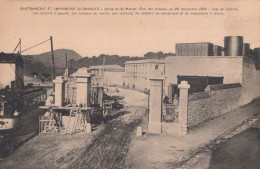 13 / MARSEILLE / ST MARCEL / USINE DE SAINT MARCEL / CARTONNERIE SAINT CHARLES / ETAT DES TRAVAUX 20 /11/1909 /  RARE - Saint Marcel, La Barasse, Saint Menet