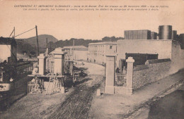 13 / MARSEILLE / ST MARCEL / USINE DE SAINT MARCEL / CARTONNERIE SAINT CHARLES / ETAT DES TRAVAUX 20 /11/1909 /  RARE - Saint Marcel, La Barasse, St Menet