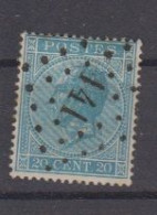 BELGIË - OBP - 1865/66 - Nr 18 A (T/D 15) - (PT 141 - GAND)  - Coba  + 1.00€ - Punktstempel