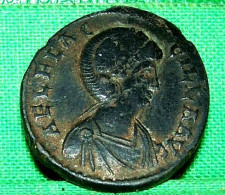 MONNAIE ROMAINE AELIA FLACCILLA MAIORINA PECUNIA , TESA , 383 , VICTORIA , Thessalonique , Rare FLACILLA , ROMAN COIN , - The End Of Empire (363 AD Tot 476 AD)