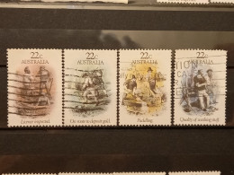 FRANCOBOLLI STAMPS AUSTRALIA AUSTRALIAN 1981 USED SERIE COMPLETA COMPLETE FEBBRE ORO  OBLITERE' - Oblitérés