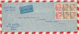 Denmark Air Mail Cover Sent To USA Aarhus 11-2-1956 Fr. Dreyer Seed Grower And Merchant - Aéreo