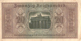 Germany:Zwanzig Reichsmark, 20 Mark - 20 Reichsmark