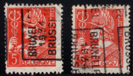 Preo's (336) "BRUXELLES 1934 BRUSSEL"  OCVB 6041 A+B - Rollini 1930-..